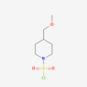 molecular formula C7H14ClNO3S B580869 4-(甲氧基甲基)-1-哌啶磺酰氯 CAS No. 1243250-01-2
