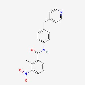 molecular formula C20H17N3O3 B5808694 2-methyl-3-nitro-N-[4-(4-pyridinylmethyl)phenyl]benzamide 