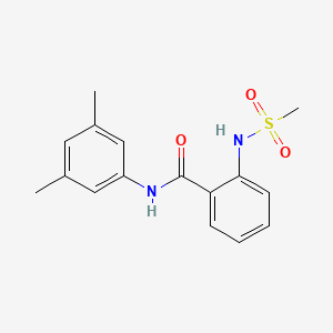 molecular formula C16H18N2O3S B5808714 N-(3,5-dimethylphenyl)-2-[(methylsulfonyl)amino]benzamide 
