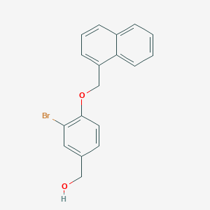[3-bromo-4-(1-naphthylmethoxy)phenyl]methanol