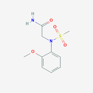 molecular formula C10H14N2O4S B5808753 N~2~-(2-methoxyphenyl)-N~2~-(methylsulfonyl)glycinamide 