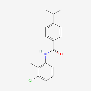 molecular formula C17H18ClNO B5808772 N-(3-chloro-2-methylphenyl)-4-isopropylbenzamide 