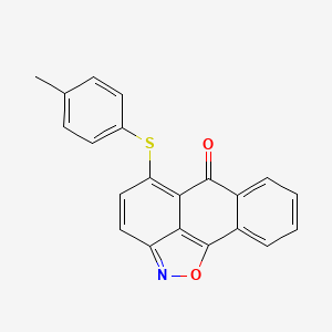 5-[(4-methylphenyl)thio]-6H-anthra[1,9-cd]isoxazol-6-one