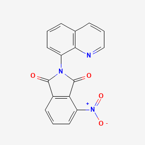 molecular formula C17H9N3O4 B5808795 4-nitro-2-(8-quinolinyl)-1H-isoindole-1,3(2H)-dione 
