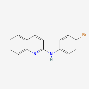 molecular formula C15H11BrN2 B5808802 N-(4-bromophenyl)-2-quinolinamine 