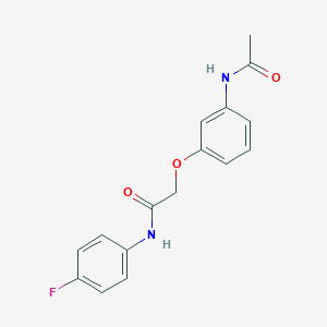 2-[3-(acetylamino)phenoxy]-N-(4-fluorophenyl)acetamide