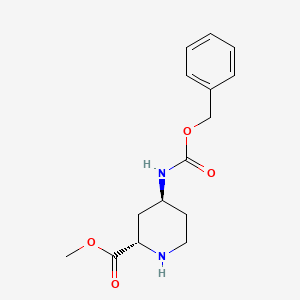 B580883 Methyl (2S,4S)-4-(benzyloxycarbonylamino)piperidine-2-carboxylate CAS No. 1255664-48-2