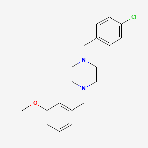 1-(4-chlorobenzyl)-4-(3-methoxybenzyl)piperazine