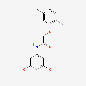 molecular formula C18H21NO4 B5808847 N-(3,5-dimethoxyphenyl)-2-(2,5-dimethylphenoxy)acetamide 