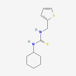 molecular formula C12H18N2S2 B5808849 N-cyclohexyl-N'-(2-thienylmethyl)thiourea 