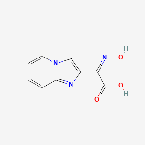 molecular formula C9H7N3O3 B5808855 (hydroxyimino)(imidazo[1,2-a]pyridin-2-yl)acetic acid 