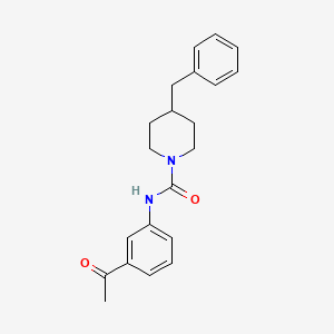 molecular formula C21H24N2O2 B5808863 N-(3-acetylphenyl)-4-benzyl-1-piperidinecarboxamide 