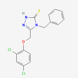 molecular formula C16H13Cl2N3OS B5808899 4-benzyl-5-[(2,4-dichlorophenoxy)methyl]-4H-1,2,4-triazole-3-thiol 