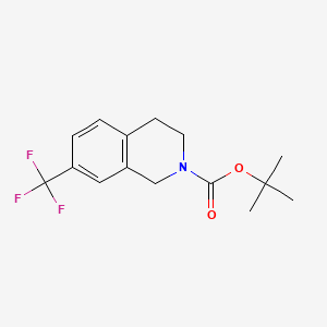 B580891 tert-Butyl 7-(trifluoromethyl)-3,4-dihydroisoquinoline-2(1H)-carboxylate CAS No. 1257855-77-8