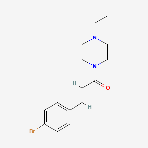 molecular formula C15H19BrN2O B5808936 1-[3-(4-bromophenyl)acryloyl]-4-ethylpiperazine 