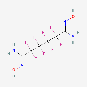 2,2,3,3,4,4,5,5-octafluoro-N'~1~,N'~6~-dihydroxyhexanediimidamide