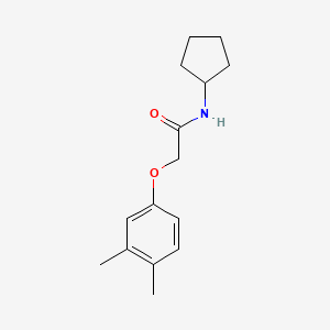 molecular formula C15H21NO2 B5808950 N-cyclopentyl-2-(3,4-dimethylphenoxy)acetamide 