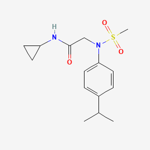 N~1~-cyclopropyl-N~2~-(4-isopropylphenyl)-N~2~-(methylsulfonyl)glycinamide