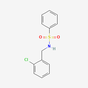 molecular formula C13H12ClNO2S B5808971 N-(2-chlorobenzyl)benzenesulfonamide 