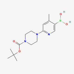 B580899 6-(4-(Tert-butoxycarbonyl)piperazin-1-yl)-4-methylpyridin-3-ylboronic acid CAS No. 1254163-84-2