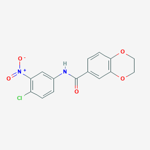 N-(4-chloro-3-nitrophenyl)-2,3-dihydro-1,4-benzodioxine-6-carboxamide