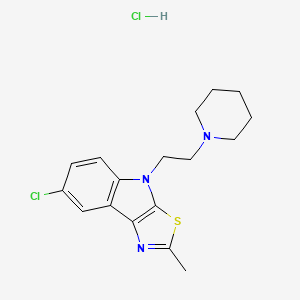 7-chloro-2-methyl-4-[2-(1-piperidinyl)ethyl]-4H-[1,3]thiazolo[5,4-b]indole hydrochloride