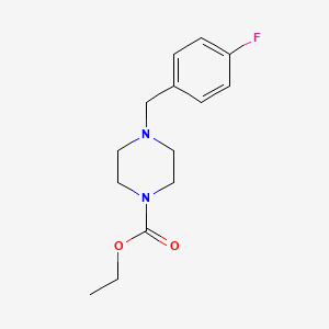 molecular formula C14H19FN2O2 B5809049 ethyl 4-(4-fluorobenzyl)-1-piperazinecarboxylate 