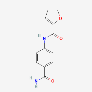 molecular formula C12H10N2O3 B5809056 N-[4-(aminocarbonyl)phenyl]-2-furamide 