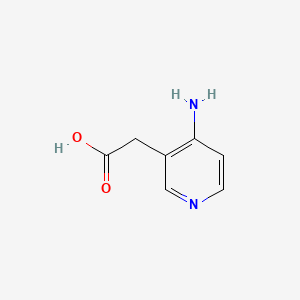 molecular formula C7H8N2O2 B580908 2-(4-氨基吡啶-3-基)乙酸 CAS No. 1227570-90-2