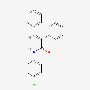 N-(4-chlorophenyl)-2,3-diphenylacrylamide