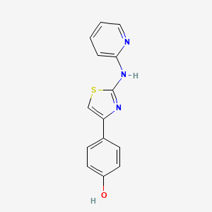 4-[2-(2-pyridinylamino)-1,3-thiazol-4-yl]phenol