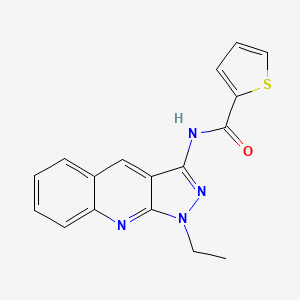 molecular formula C17H14N4OS B5809139 N-(1-ethyl-1H-pyrazolo[3,4-b]quinolin-3-yl)-2-thiophenecarboxamide 