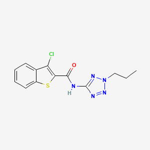 molecular formula C13H12ClN5OS B5809159 3-chloro-N-(2-propyl-2H-tetrazol-5-yl)-1-benzothiophene-2-carboxamide 