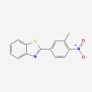 molecular formula C14H10N2O2S B5809192 2-(3-methyl-4-nitrophenyl)-1,3-benzothiazole 