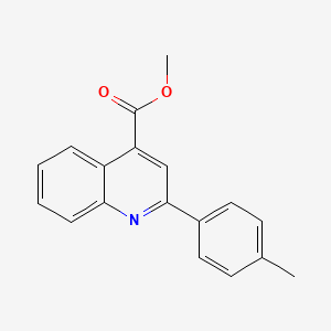 molecular formula C18H15NO2 B5809201 methyl 2-(4-methylphenyl)-4-quinolinecarboxylate 