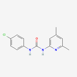 molecular formula C14H14ClN3O B5809219 N-(4-chlorophenyl)-N'-(4,6-dimethyl-2-pyridinyl)urea 