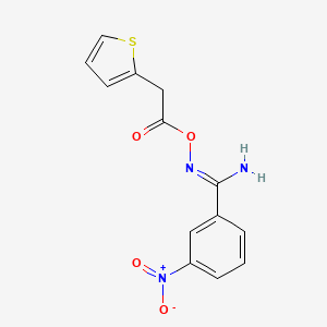 molecular formula C13H11N3O4S B5809244 3-nitro-N'-[(2-thienylacetyl)oxy]benzenecarboximidamide 