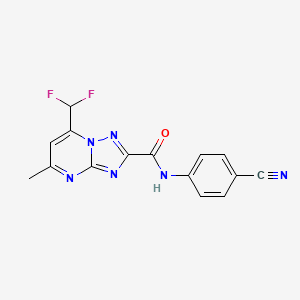 N-(4-cyanophenyl)-7-(difluoromethyl)-5-methyl[1,2,4]triazolo[1,5-a]pyrimidine-2-carboxamide