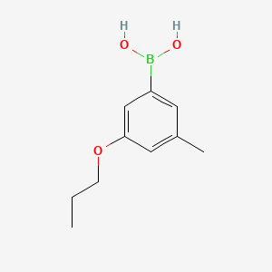 molecular formula C10H15BO3 B580932 (3-Methyl-5-propoxyphenyl)boronic acid CAS No. 1256346-06-1