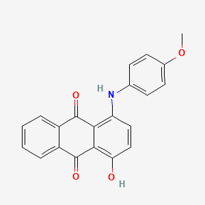 molecular formula C21H15NO4 B5809325 1-hydroxy-4-[(4-methoxyphenyl)amino]anthra-9,10-quinone CAS No. 23552-76-3