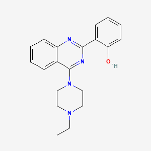 molecular formula C20H22N4O B5809334 2-[4-(4-ethyl-1-piperazinyl)-2-quinazolinyl]phenol 