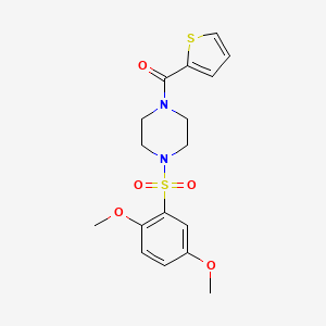molecular formula C17H20N2O5S2 B5809354 1-[(2,5-dimethoxyphenyl)sulfonyl]-4-(2-thienylcarbonyl)piperazine 