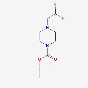 molecular formula C11H20F2N2O2 B580936 叔丁基 4-(2,2-二氟乙基)哌嗪-1-羧酸酯 CAS No. 1225380-87-9