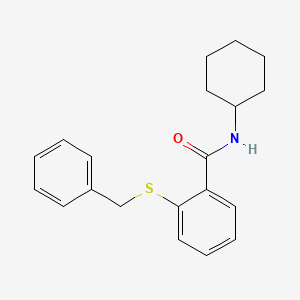 molecular formula C20H23NOS B5809366 2-(benzylthio)-N-cyclohexylbenzamide 