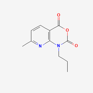 molecular formula C11H12N2O3 B580938 7-甲基-1-丙基-1H-吡啶并[2,3-d][1,3]恶嗪-2,4-二酮 CAS No. 1253789-11-5