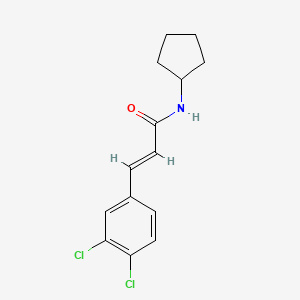 molecular formula C14H15Cl2NO B5809390 N-cyclopentyl-3-(3,4-dichlorophenyl)acrylamide 