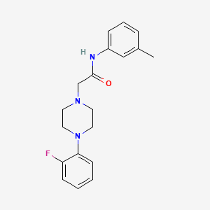 molecular formula C19H22FN3O B5809403 2-[4-(2-fluorophenyl)-1-piperazinyl]-N-(3-methylphenyl)acetamide 