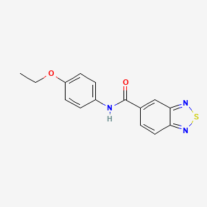 molecular formula C15H13N3O2S B5809429 N-(4-ethoxyphenyl)-2,1,3-benzothiadiazole-5-carboxamide 