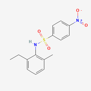 molecular formula C15H16N2O4S B5809438 N-(2-乙基-6-甲基苯基)-4-硝基苯磺酰胺 