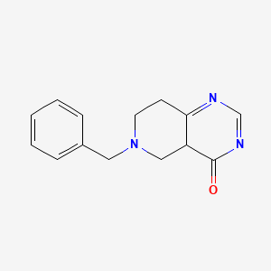 molecular formula C14H15N3O B580944 6-苄基-5,6,7,8-四氢吡啶并[4,3-D]嘧啶-4(4AH)-酮 CAS No. 1311254-72-4